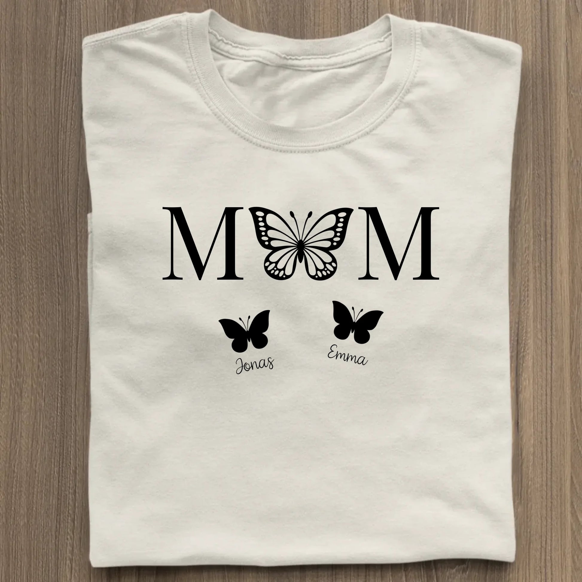 Mom Butterfly - Bio Damen Shirt *personalisierbar* Stella Muser Shirt ST ST Natural-Raw