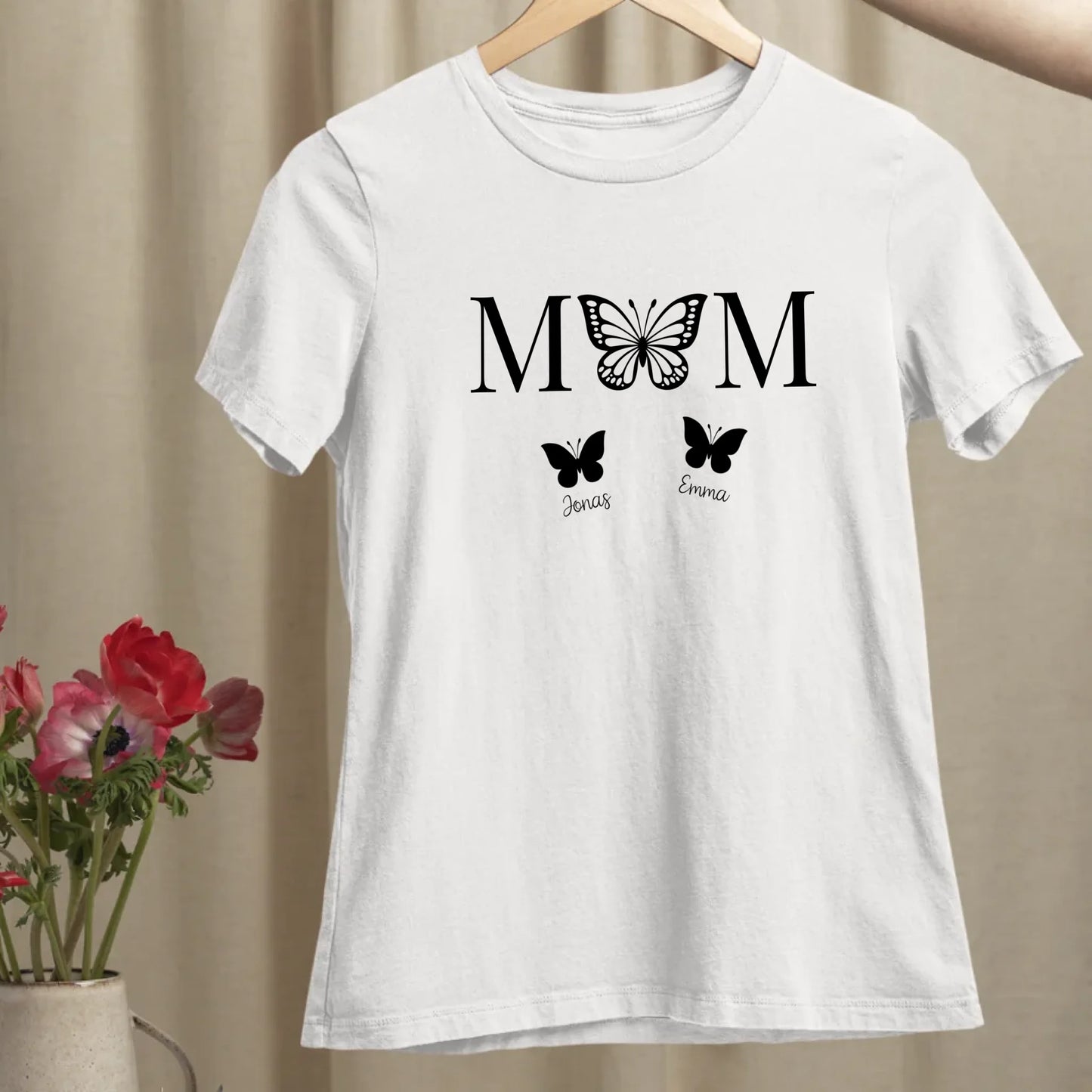 Mom Butterfly - Bio Damen Shirt *personalisierbar*