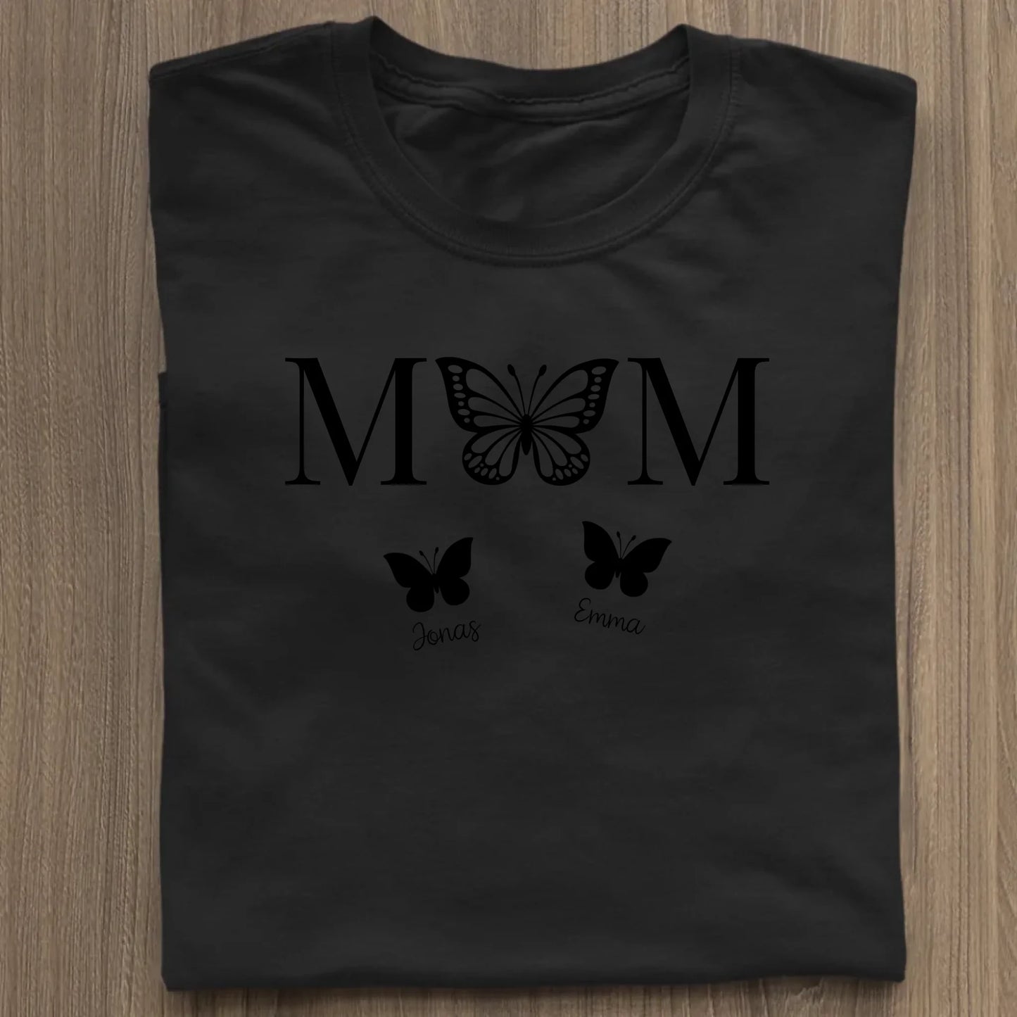 Mom Butterfly - Bio Damen Shirt *personalisierbar* Stella Muser Shirt ST ST Black