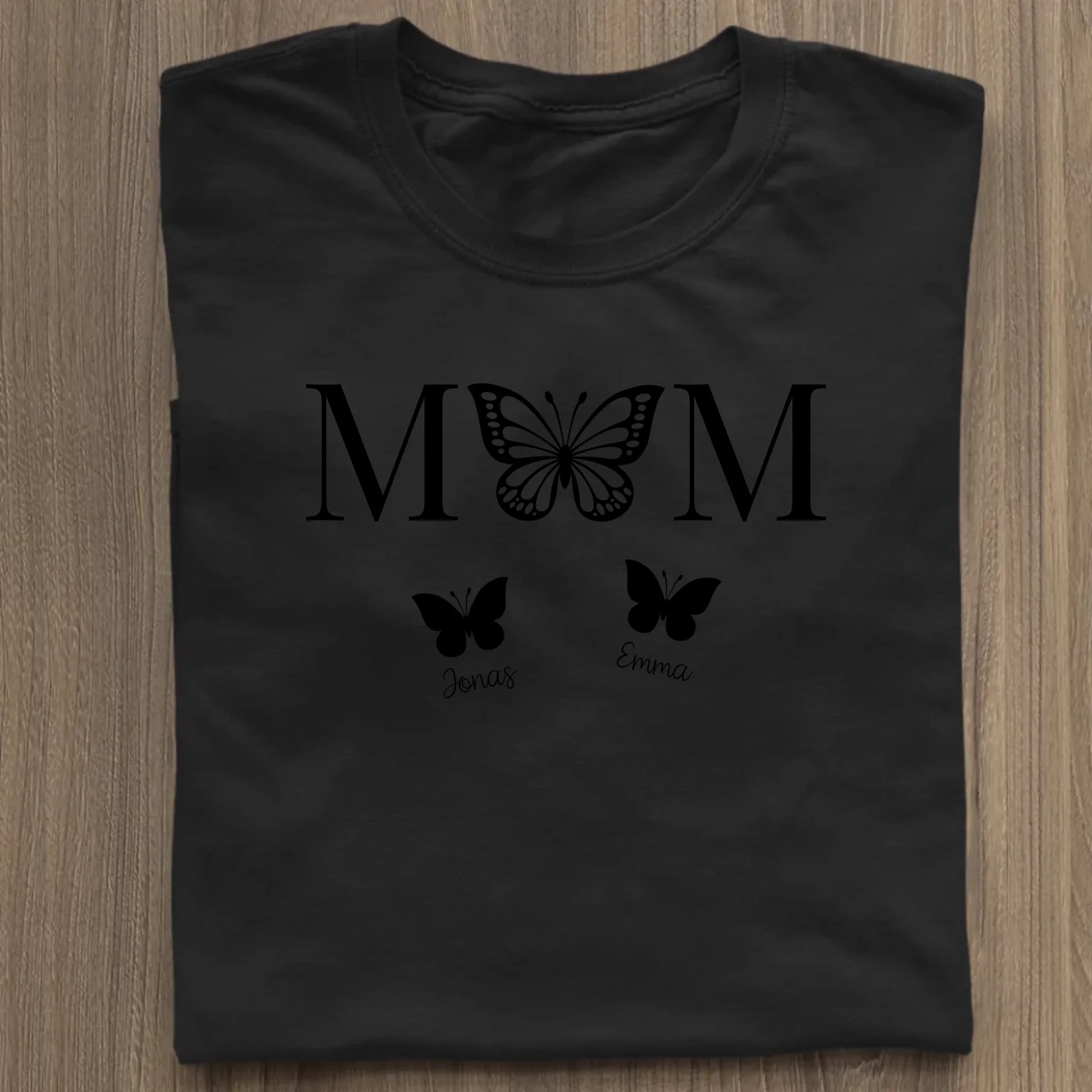 Mom Butterfly - Bio Damen Shirt *personalisierbar* Stella Muser Shirt ST ST Black