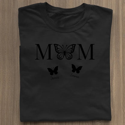 Mom Butterfly - Bio Damen Shirt *personalisierbar* Stella Muser Shirt ST ST Black
