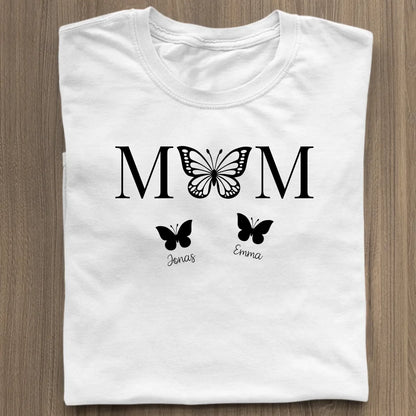 Mom Butterfly - Bio Damen Shirt *personalisierbar* Stella Muser Shirt ST ST White