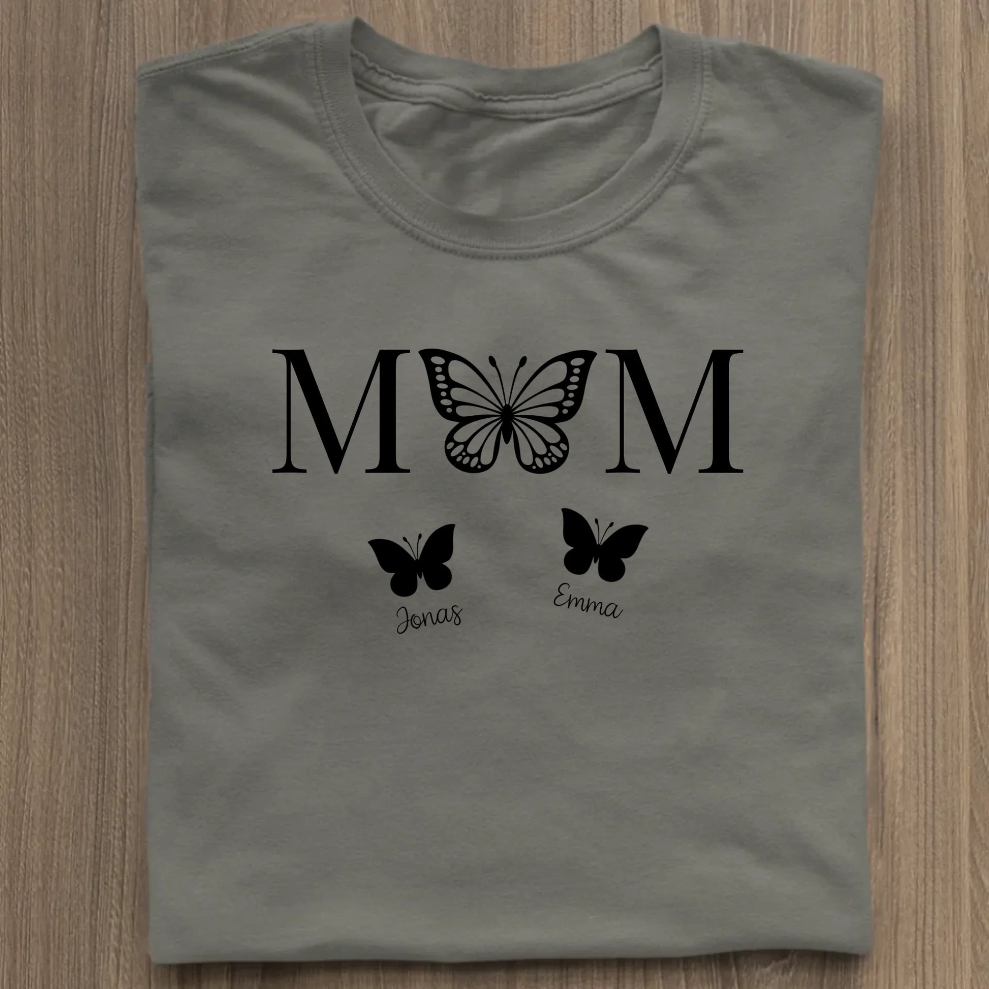 Mom Butterfly - Bio Damen Shirt *personalisierbar* Stella Muser Shirt ST ST Khaki
