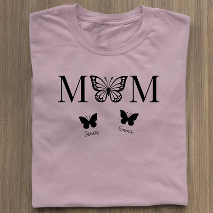 Mom Butterfly - Bio Damen Shirt *personalisierbar* Stella Muser Shirt ST ST Lilac-Dream