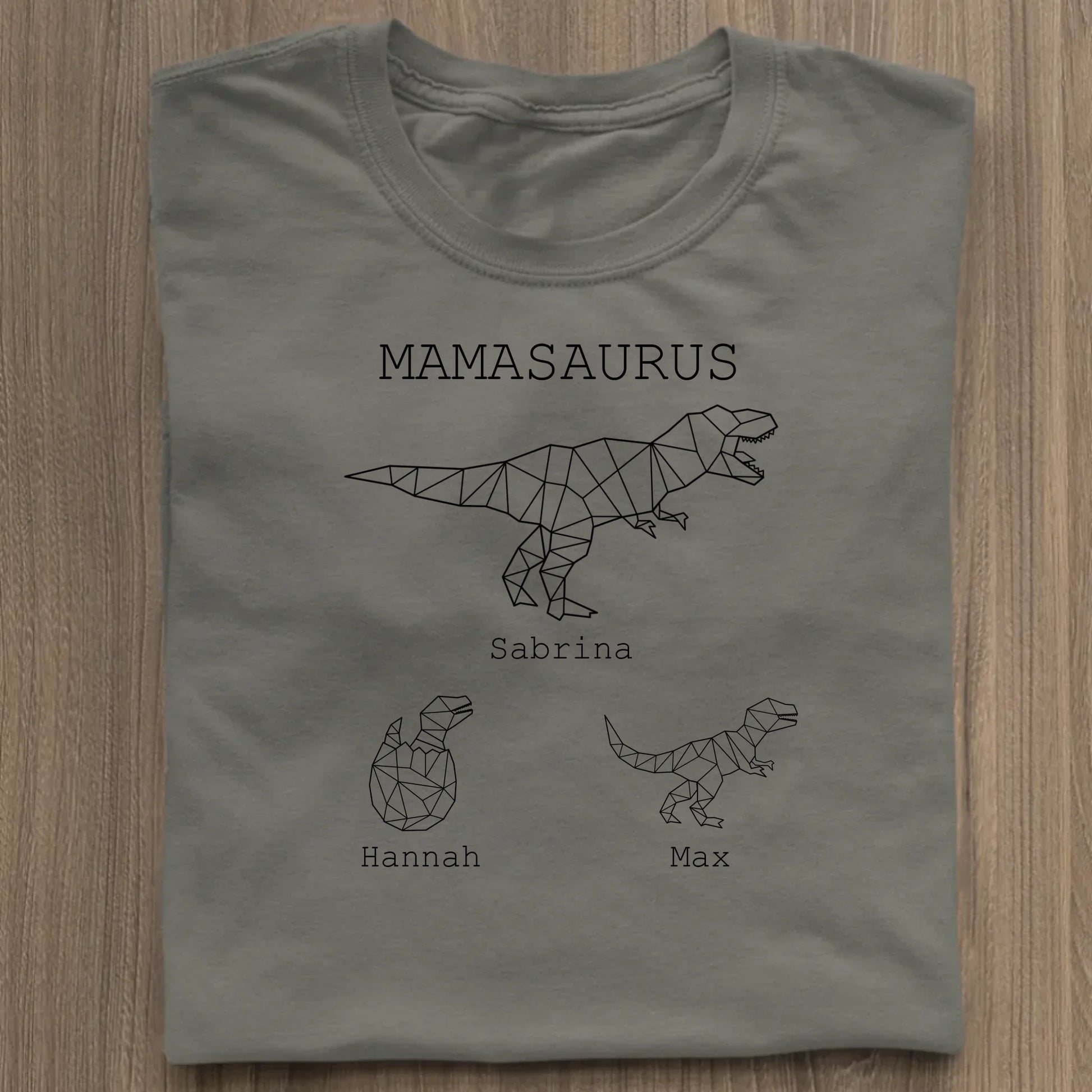 Mamasaurus - Bio Damen Shirt *personalisierbar (mit Namen)* Stella Muser Shirt ST ST Khaki
