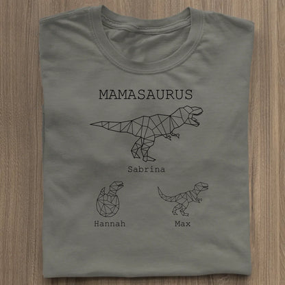 Mamasaurus - Bio Damen Shirt *personalisierbar (mit Namen)* Stella Muser Shirt ST ST Khaki