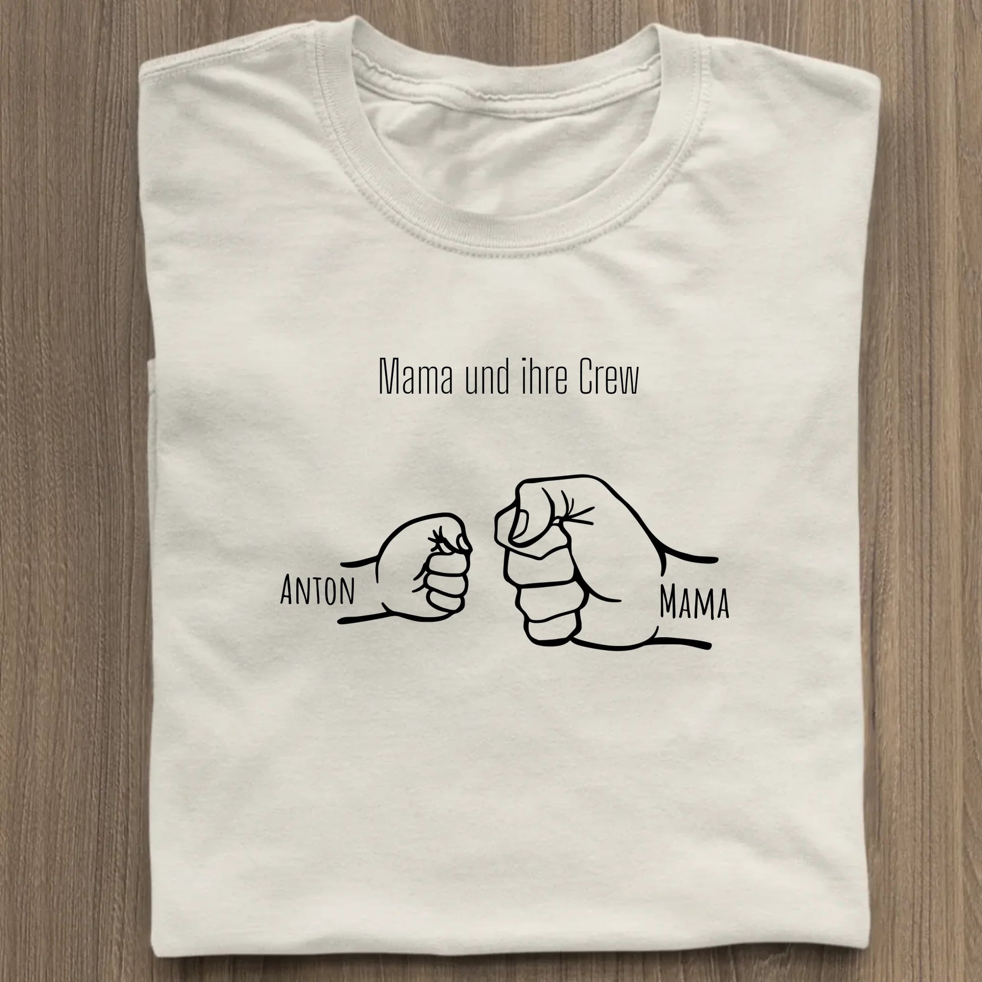 Mama und ihre Crew - Bio Damen Shirt *personalisierbar* Stella Muser Shirt ST ST Natural-Raw