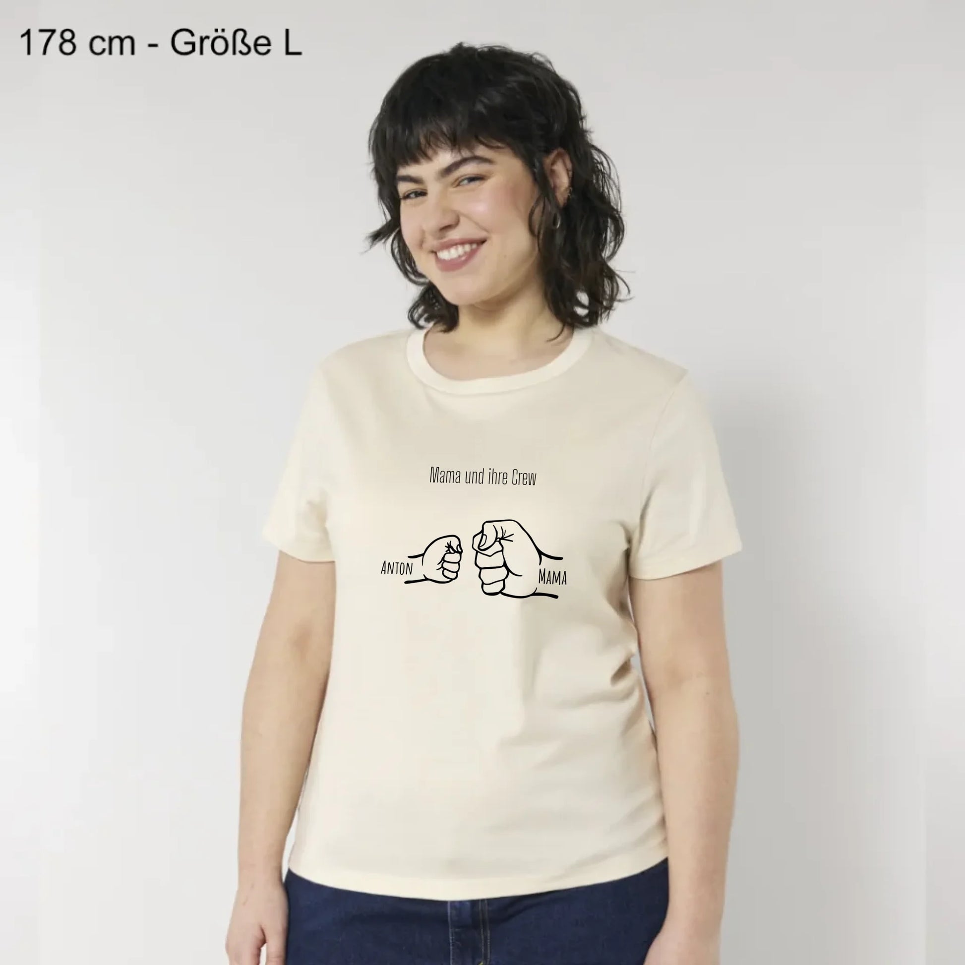 Mama und ihre Crew - Bio Damen Shirt *personalisierbar*