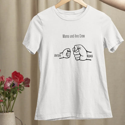 Mama und ihre Crew - Bio Damen Shirt *personalisierbar*