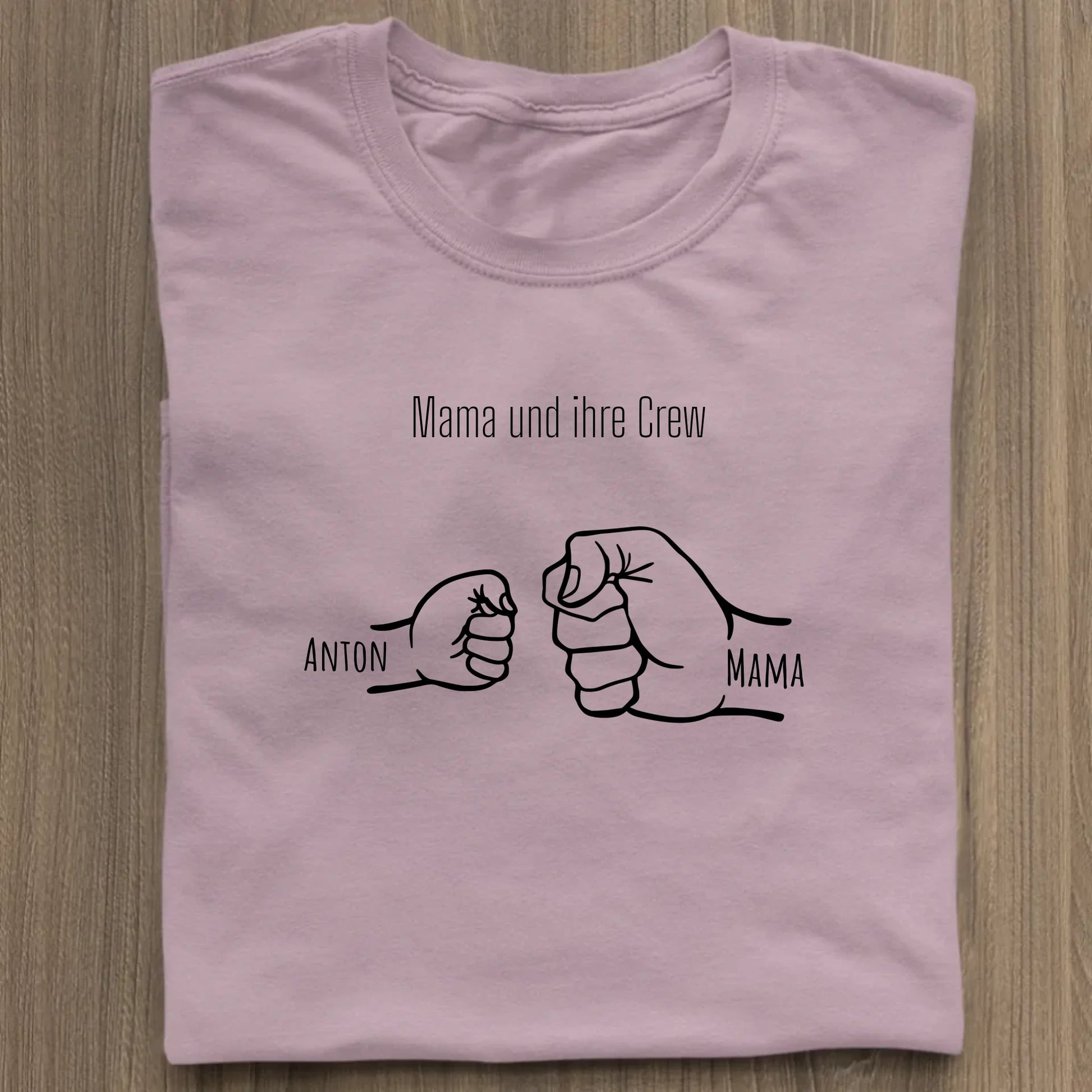Mama und ihre Crew - Bio Damen Shirt *personalisierbar* Stella Muser Shirt ST ST Lilac-Dream