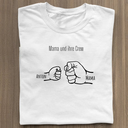 Mama und ihre Crew - Bio Damen Shirt *personalisierbar* Stella Muser Shirt ST ST White