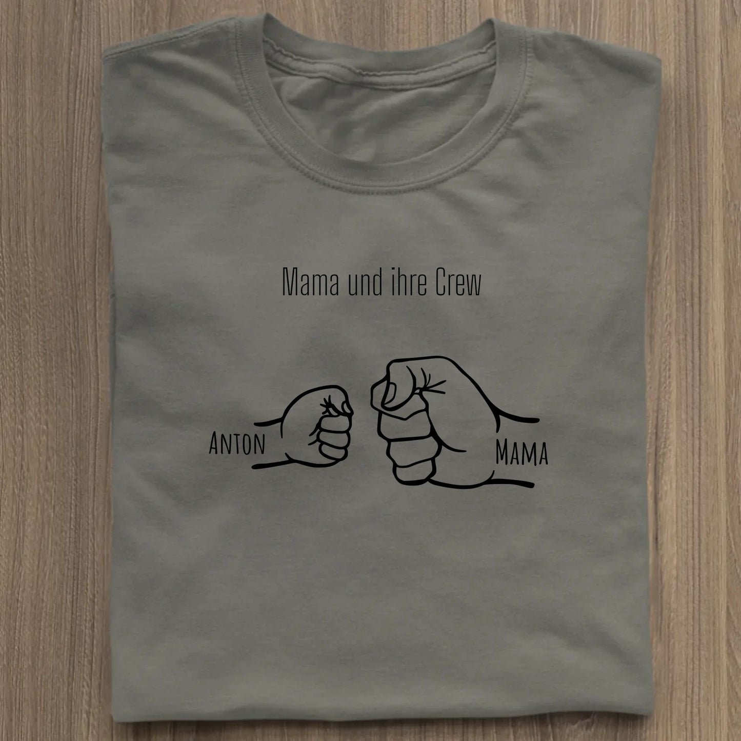 Mama und ihre Crew - Bio Damen Shirt *personalisierbar* Stella Muser Shirt ST ST Khaki