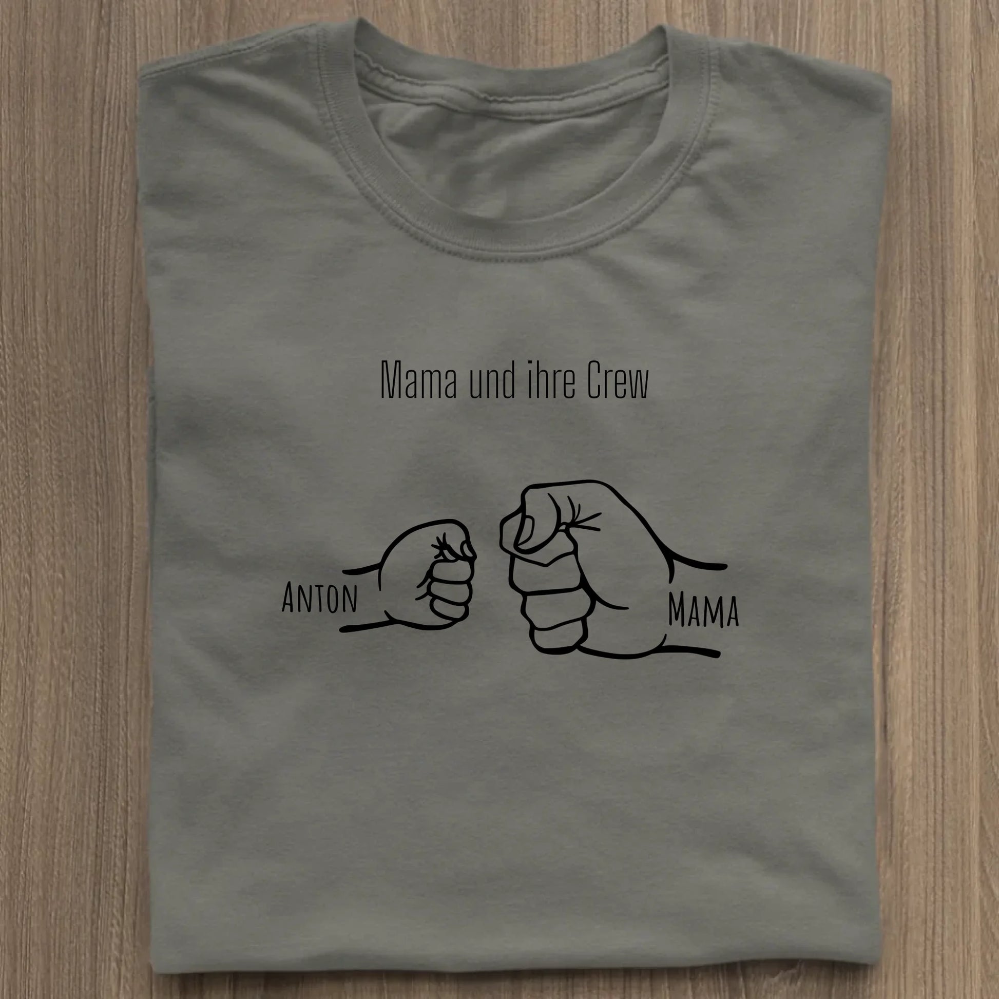 Mama und ihre Crew - Bio Damen Shirt *personalisierbar* Stella Muser Shirt ST ST Khaki
