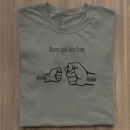 Mama und ihre Crew - Bio Damen Shirt *personalisierbar* Stella Muser Shirt ST ST Khaki