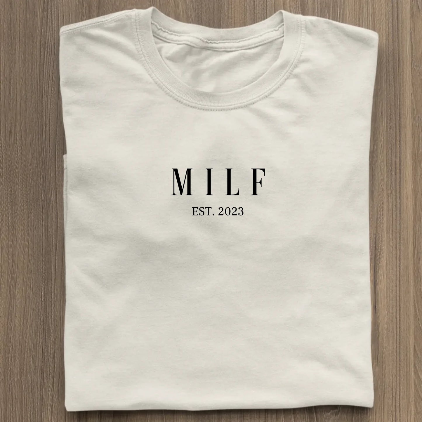 MILF - Premium Organic Shirt *personalisierbar* Stella Muser Shirt ST ST Natural-Raw