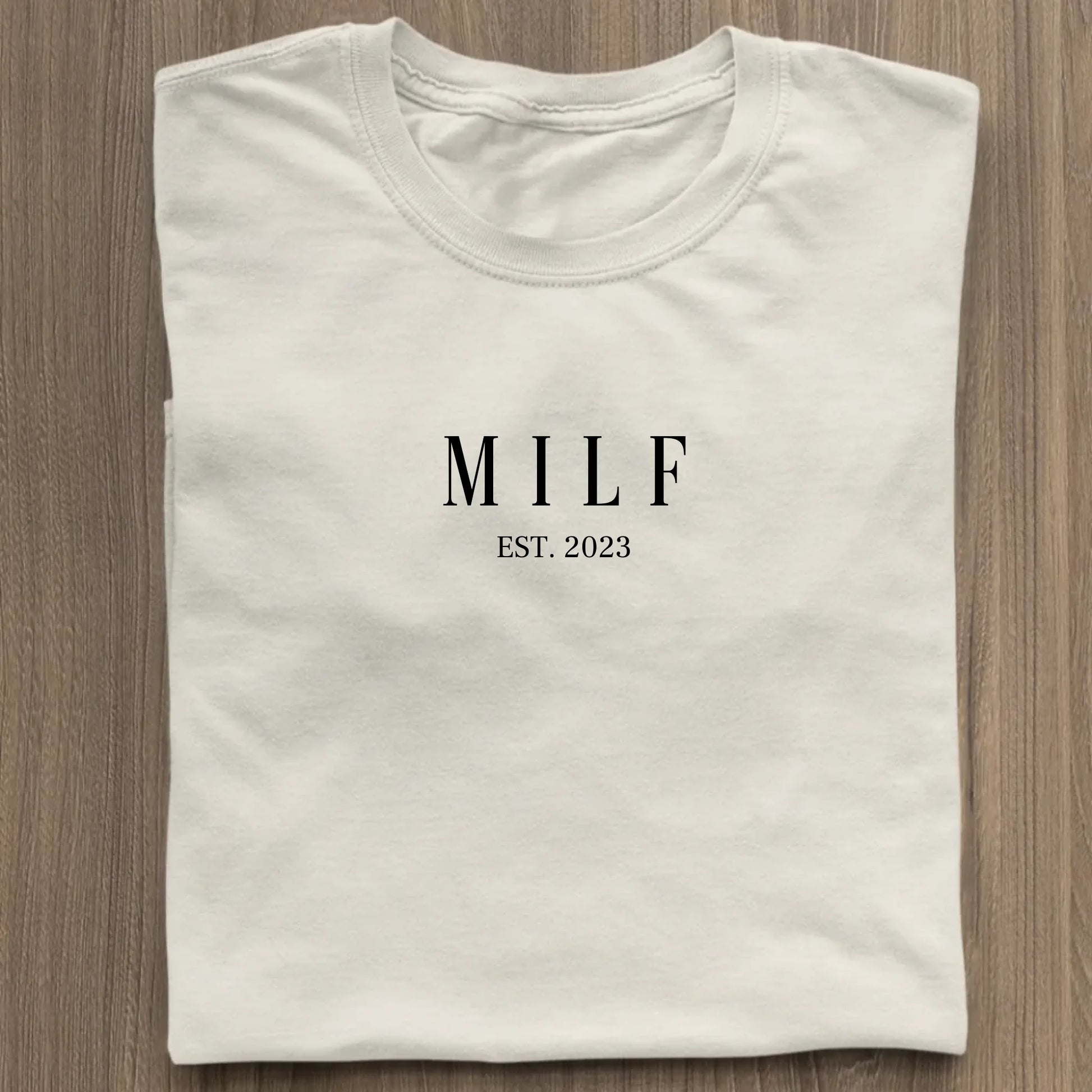 MILF - Premium Organic Shirt *personalisierbar* Stella Muser Shirt ST ST Natural-Raw