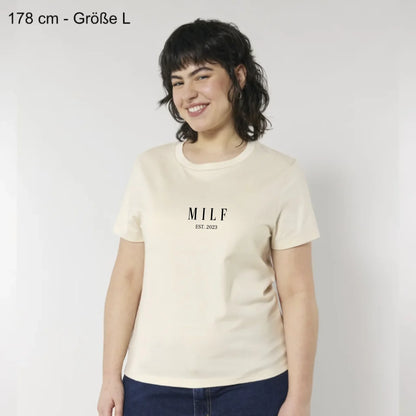 MILF - Premium Organic Shirt *personalisierbar*