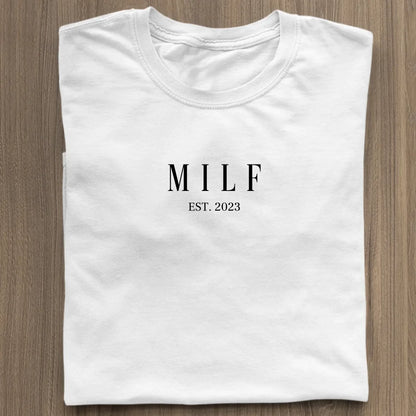 MILF - Premium Organic Shirt *personalisierbar* Stella Muser Shirt ST ST White