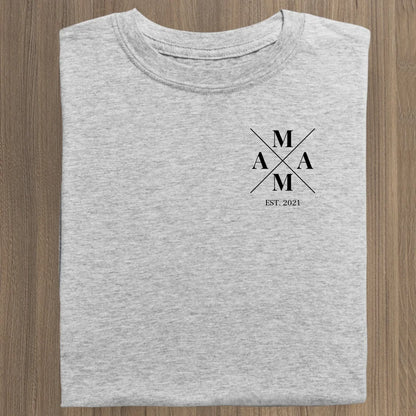 Mama Minimal - Bio Damen Shirt *personalisierbar* Stella Muser Shirt ST ST Heather-Grey
