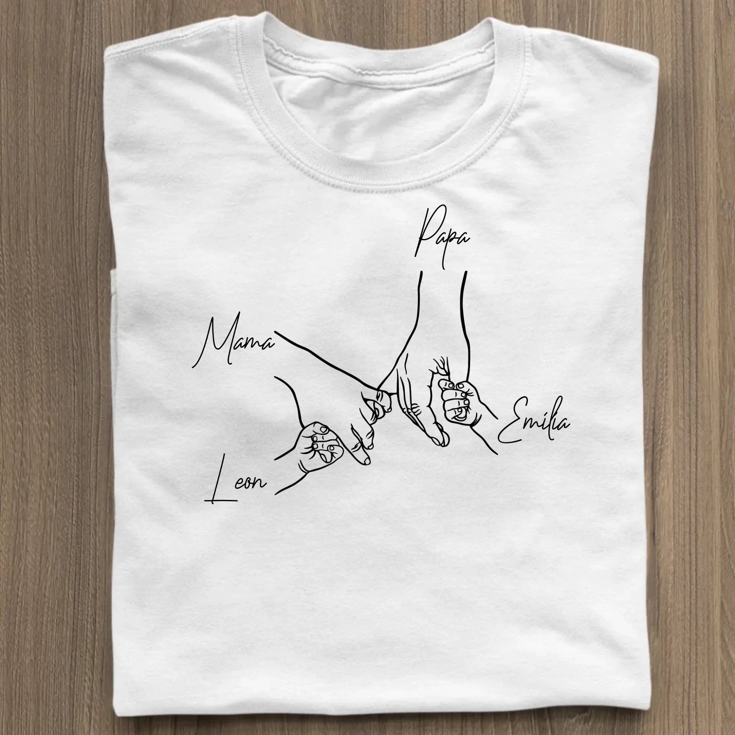 Family Hands - Bio Damen Shirt *personalisierbar* Stella Muser Shirt ST ST White