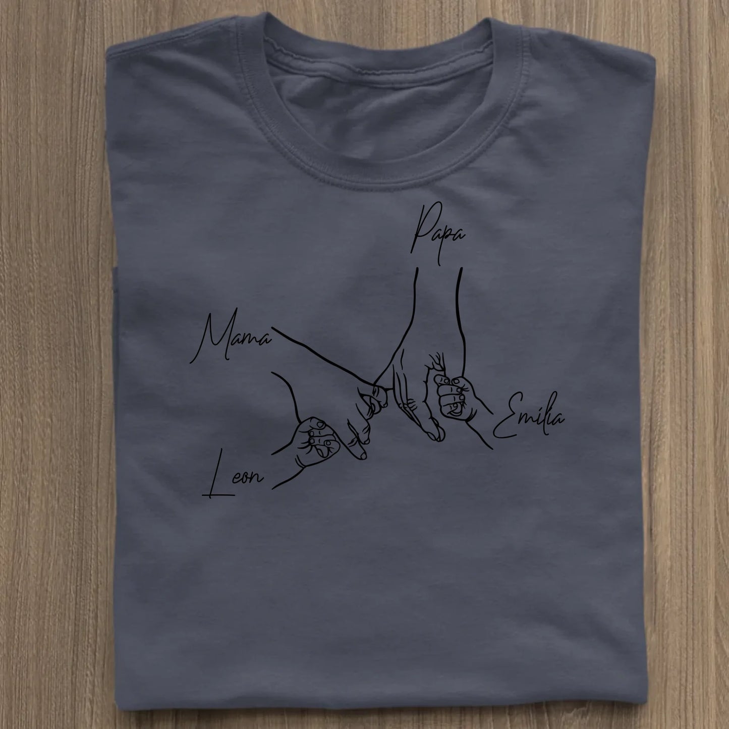 Family Hands - Bio Damen Shirt *personalisierbar* Stella Muser Shirt ST ST French Navy