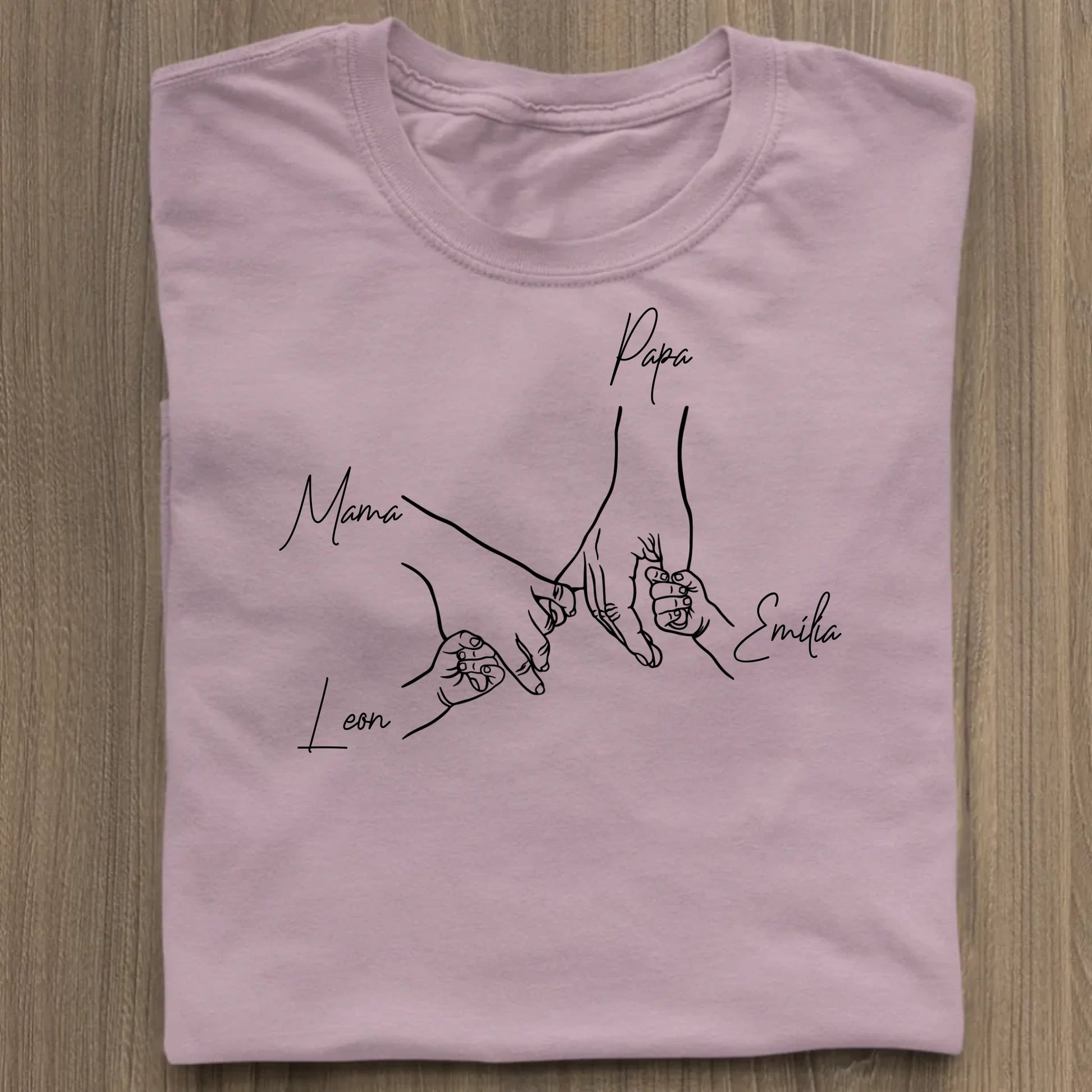 Family Hands - Bio Damen Shirt *personalisierbar* Stella Muser Shirt ST ST Lilac-Dream