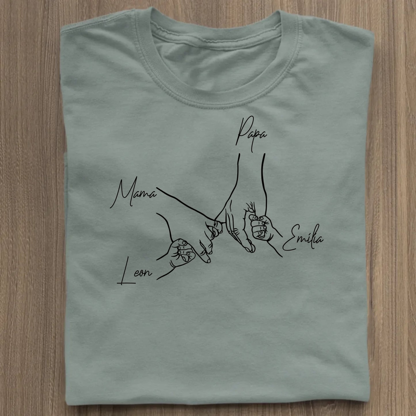 Family Hands - Bio Damen Shirt *personalisierbar* Stella Muser Shirt ST ST Green Bay