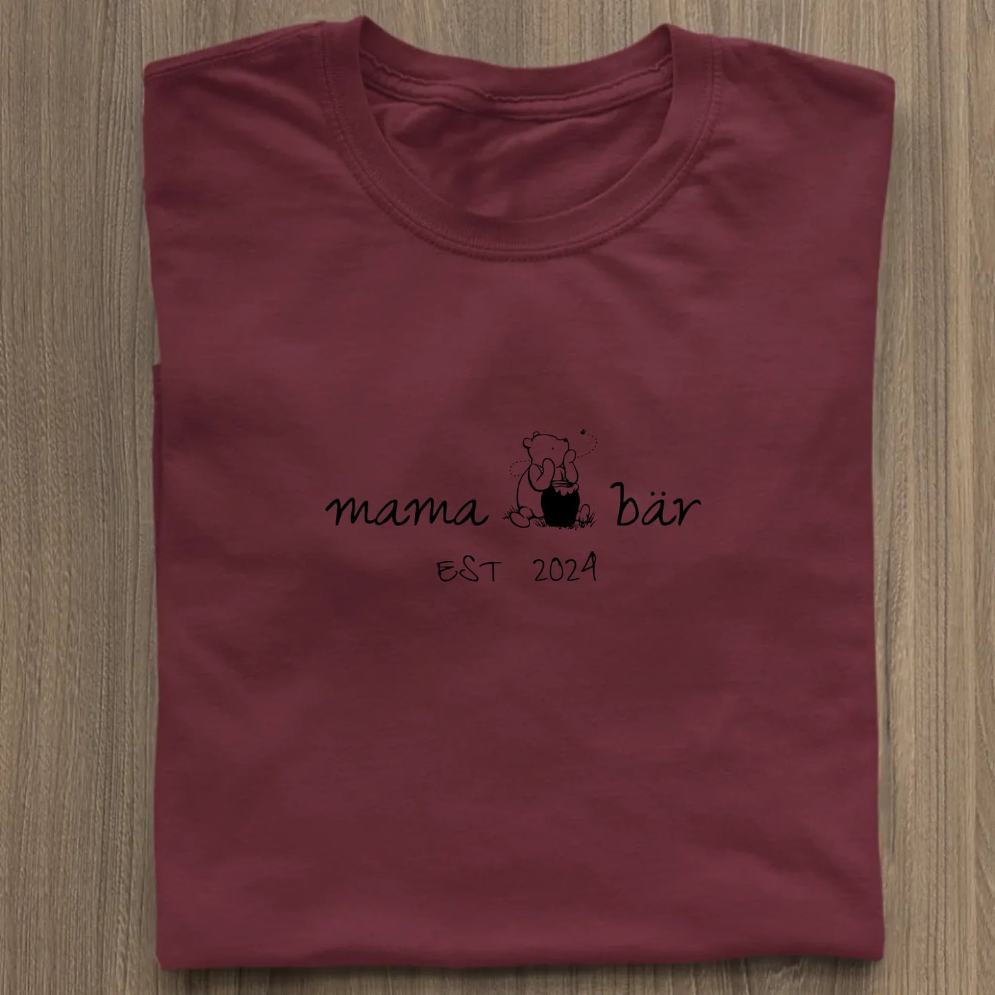 Mama Pu-Bär - Bio Damen Shirt *personalisierbar* Stella Muser Shirt ST ST Burgundy