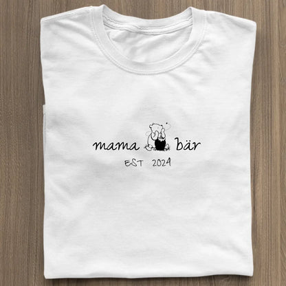 Mama Pu-Bär - Bio Damen Shirt *personalisierbar* Stella Muser Shirt ST ST White