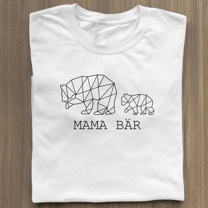 Mama Bär - Bio Damen Shirt *personalisierbar (1-4 Kinder ohne Namen)* Stella Muser Shirt ST ST White