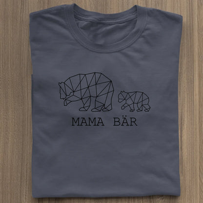 Mama Bär - Bio Damen Shirt *personalisierbar (1-4 Kinder ohne Namen)* Stella Muser Shirt ST ST French Navy