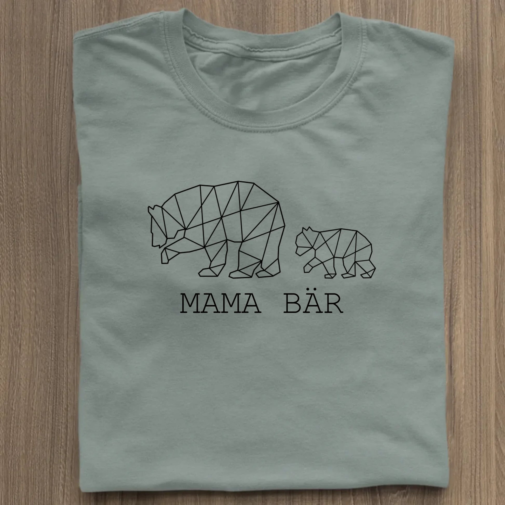Mama Bär - Bio Damen Shirt *personalisierbar (1-4 Kinder ohne Namen)* Stella Muser Shirt ST ST Green Bay