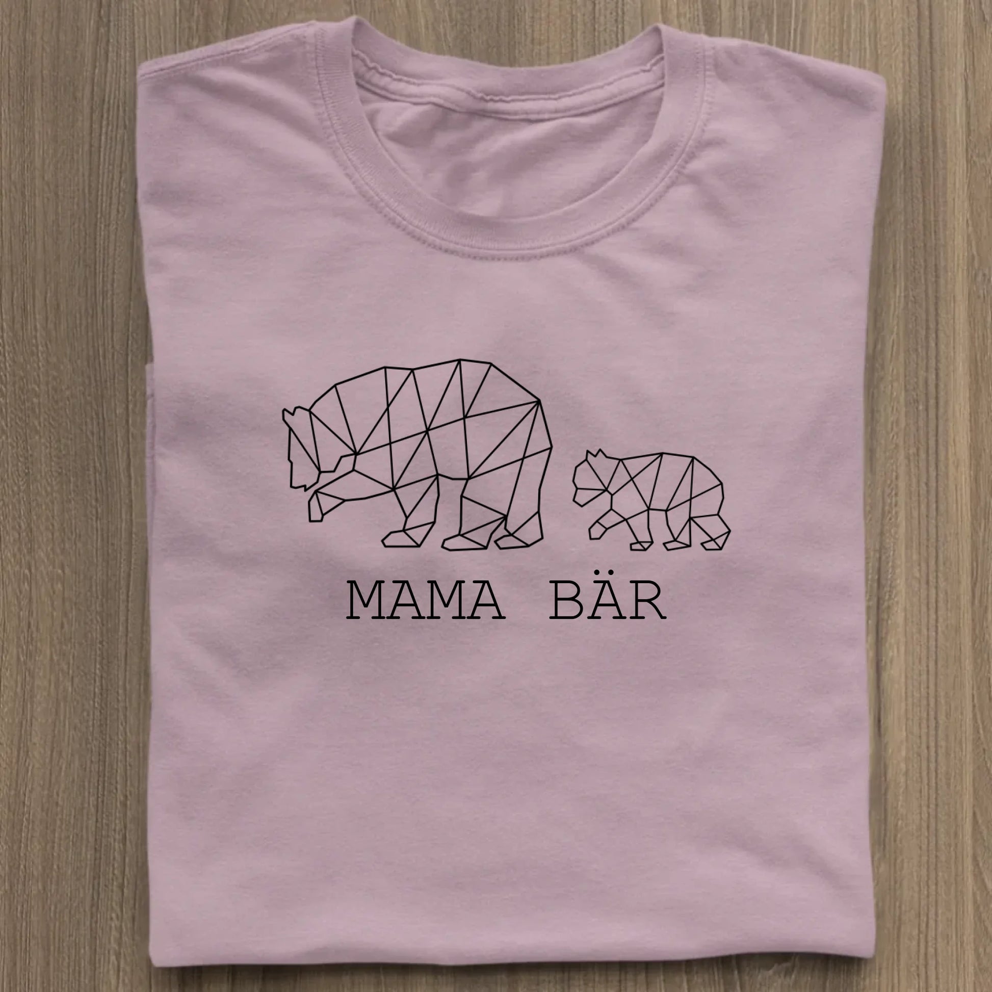 Mama Bär - Bio Damen Shirt *personalisierbar (1-4 Kinder ohne Namen)* Stella Muser Shirt ST ST Lilac-Dream