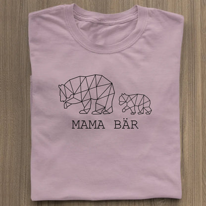 Mama Bär - Bio Damen Shirt *personalisierbar (1-4 Kinder ohne Namen)* Stella Muser Shirt ST ST Lilac-Dream
