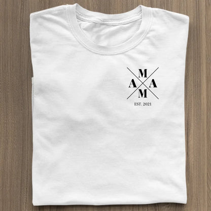 Mama Minimal + Symbole - Bio Damen Shirt *personalisierbar* Stella Muser Shirt ST ST White
