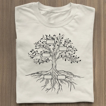 Family Tree - Bio Damen Shirt *personalisierbar* Stella Muser Shirt ST ST Natural-Raw