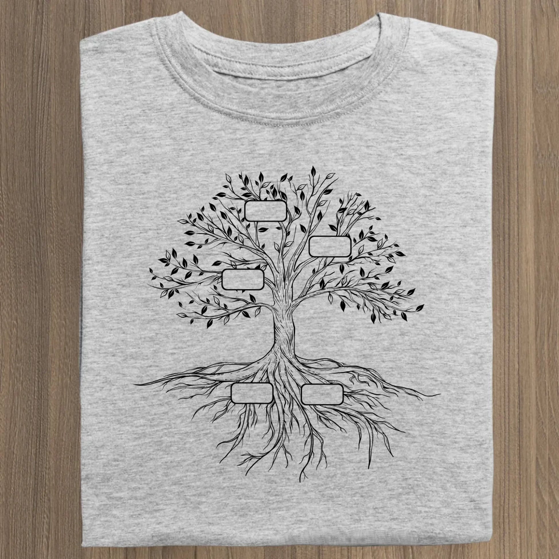 Family Tree - Bio Damen Shirt *personalisierbar* Stella Muser Shirt ST ST Heather-Grey