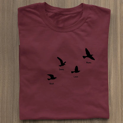 Fly with me - Bio Damen Shirt *personalisierbar* Stella Muser Shirt ST ST Burgundy