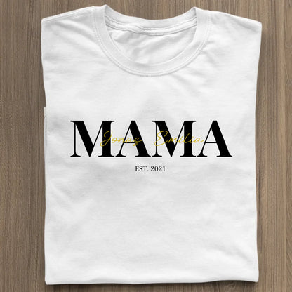 MAMA + Kids - Bio Damen Shirt *personalisierbar* Stella Muser Shirt ST ST White