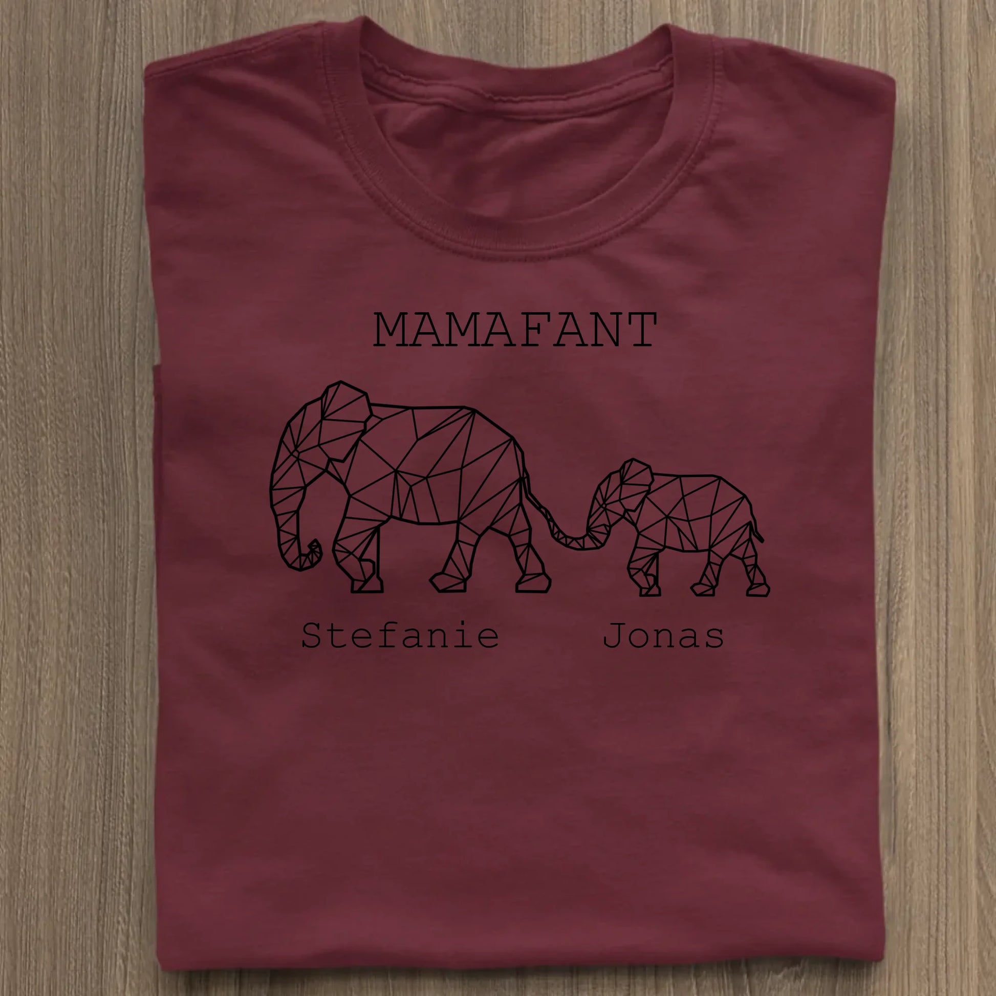 Mamafant - Bio Damen Shirt *personalisierbar* Stella Muser Shirt ST ST Burgundy