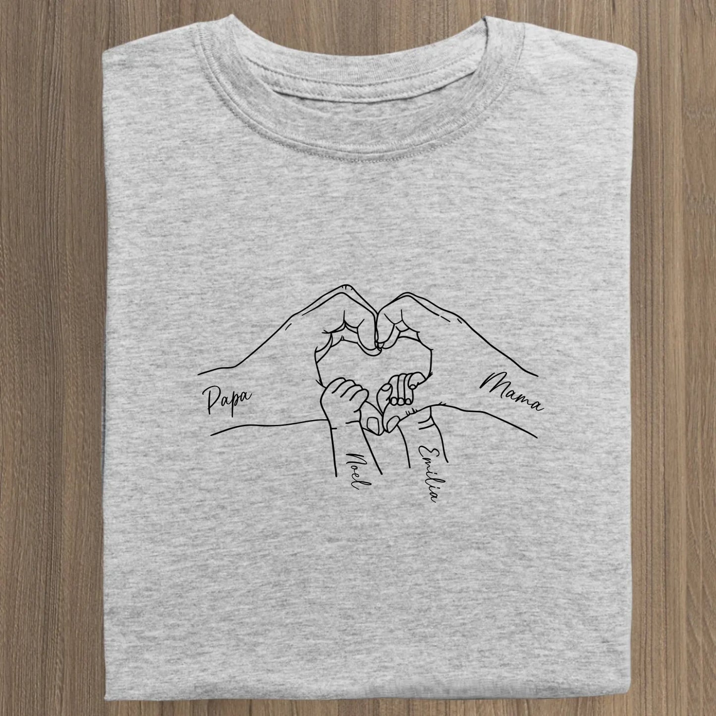Family Love - Bio Damen Shirt *personalisierbar* Stella Muser Shirt ST ST Heather-Grey