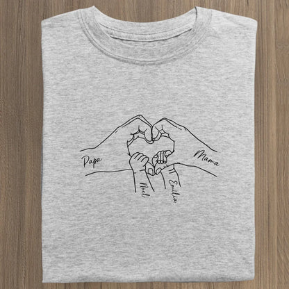 Family Love - Bio Damen Shirt *personalisierbar* Stella Muser Shirt ST ST Heather-Grey