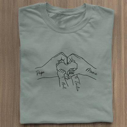 Family Love - Bio Damen Shirt *personalisierbar* Stella Muser Shirt ST ST Green Bay