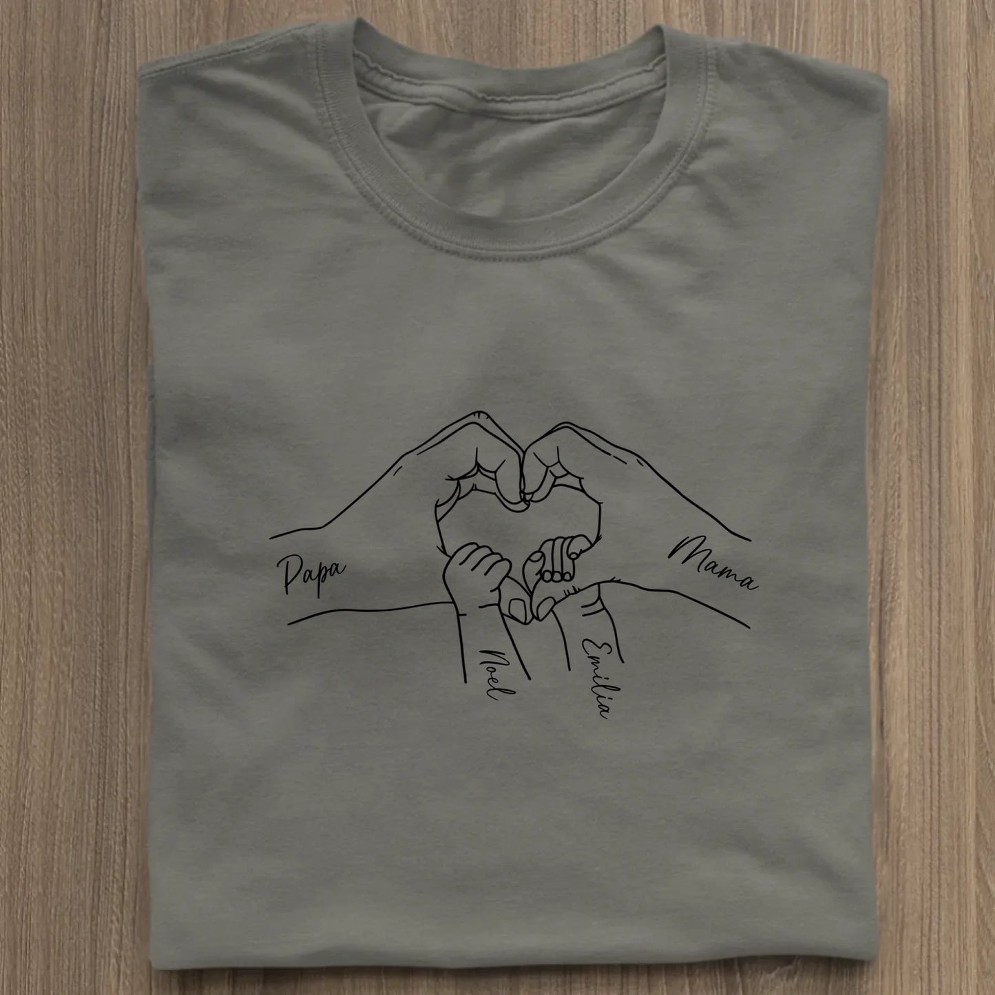 Family Love - Bio Damen Shirt *personalisierbar* Stella Muser Shirt ST ST Khaki