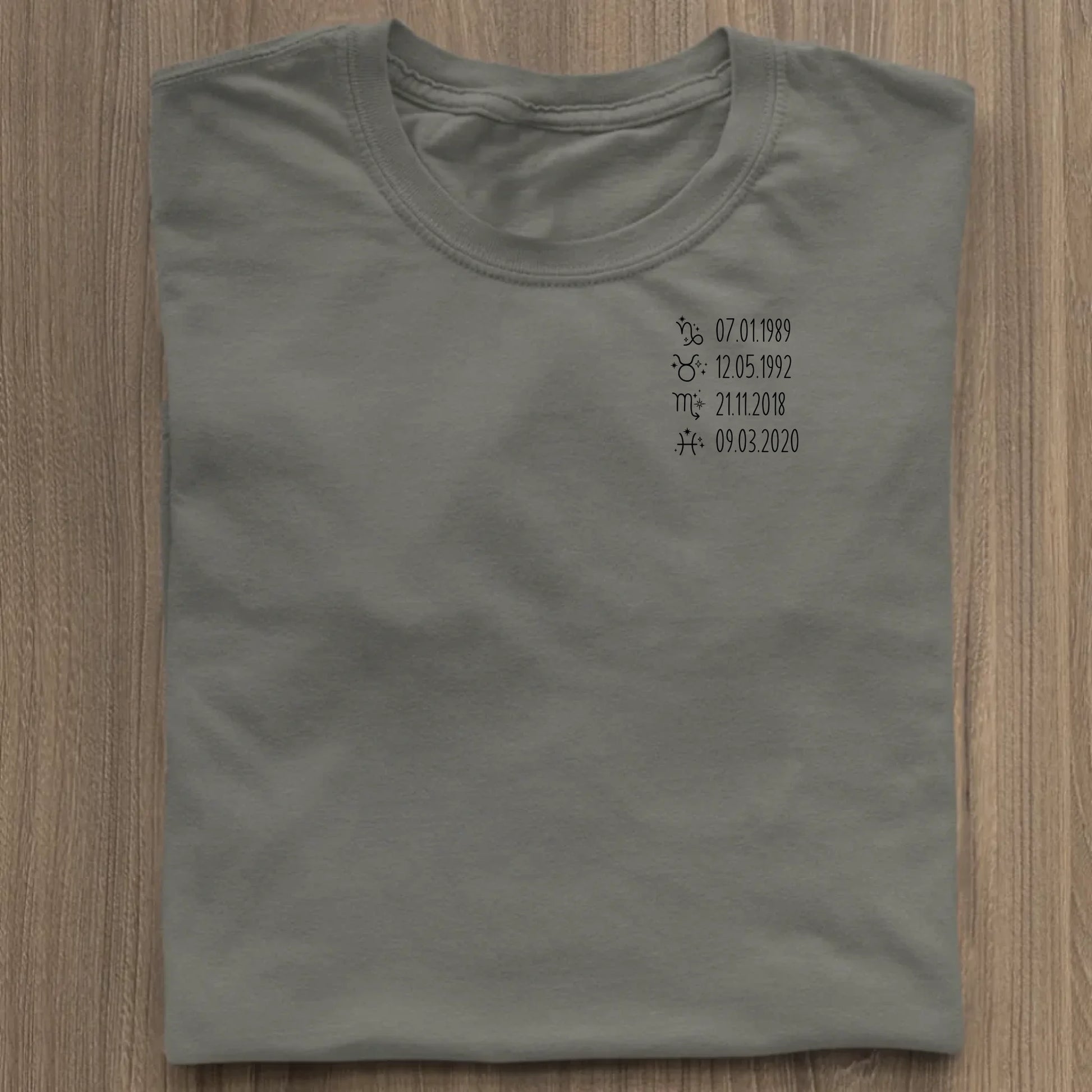 Sternzeichen - Bio Damen Shirt *personalisierbar* Stella Muser Shirt ST ST Khaki