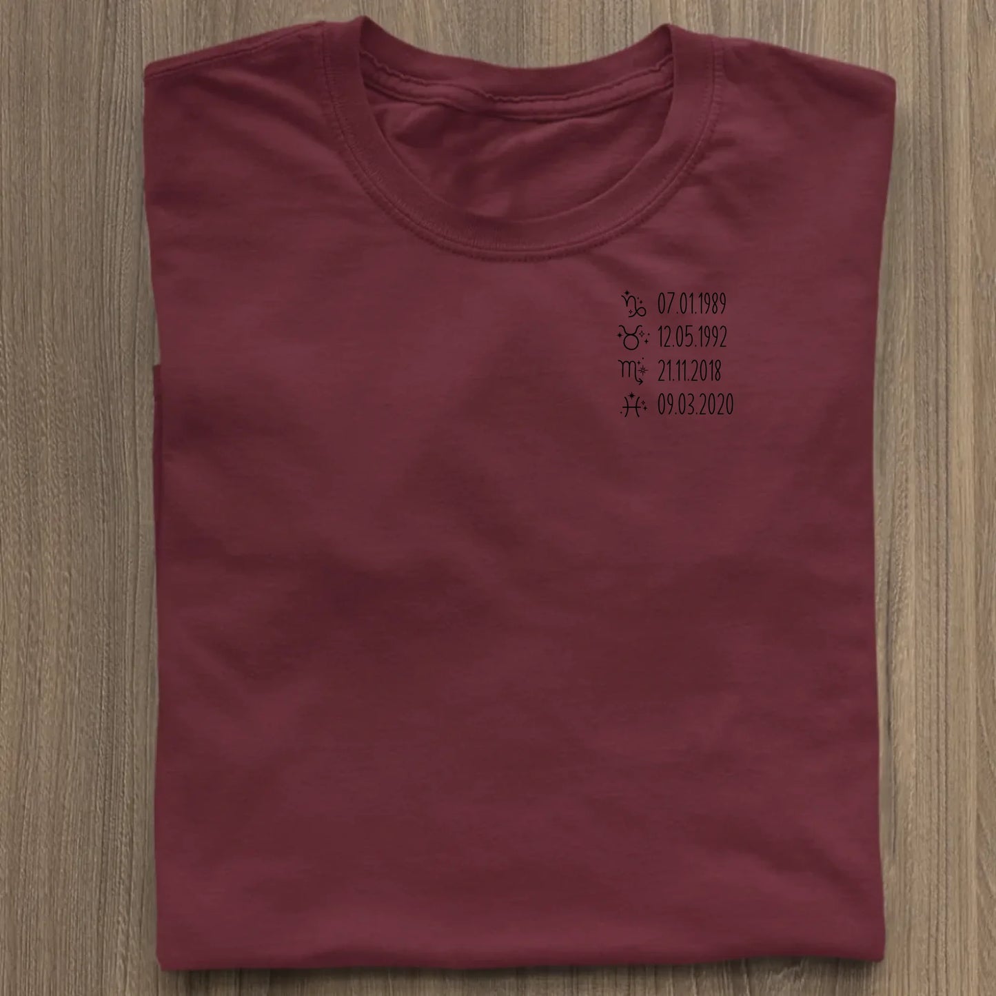 Sternzeichen - Bio Damen Shirt *personalisierbar* Stella Muser Shirt ST ST Burgundy
