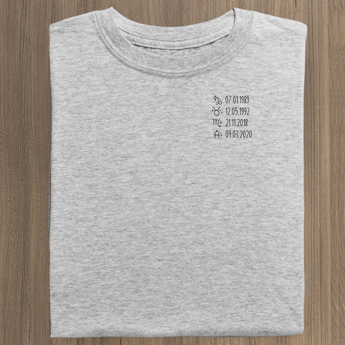 Sternzeichen - Bio Damen Shirt *personalisierbar* Stella Muser Shirt ST ST Heather-Grey