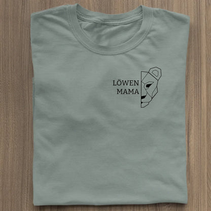 Löwen Mama Brusttasche - Bio Damen Shirt *personalisierbar (ohne Namen)* Stella Muser Shirt ST ST Green Bay