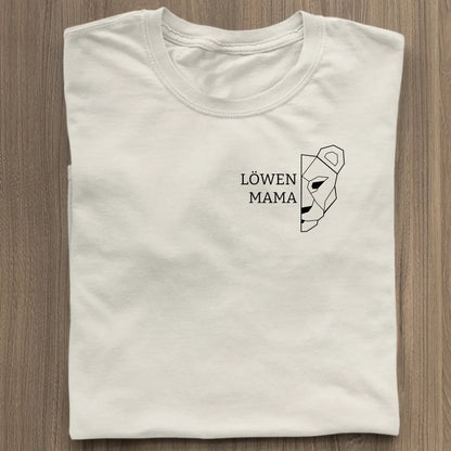 Löwen Mama Brusttasche - Bio Damen Shirt *personalisierbar (ohne Namen)* Stella Muser Shirt ST ST Natural-Raw