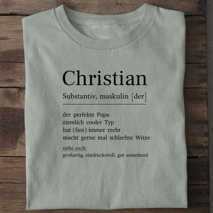 Papa Definition - Bio Herren Shirt *personalisierbar* Creator T-Shirt 2.0 ST ST Aloe